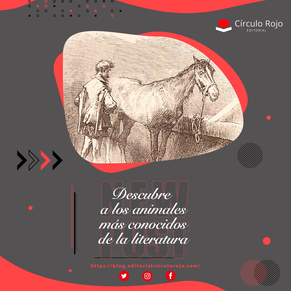 El reino animal siempre ha estado presente en las mejores obras de la historia. Por eso desde Círculo Rojo queremos recordar a los animales más conocidos de la literatura.

ow.ly/FYlP50HKh4L