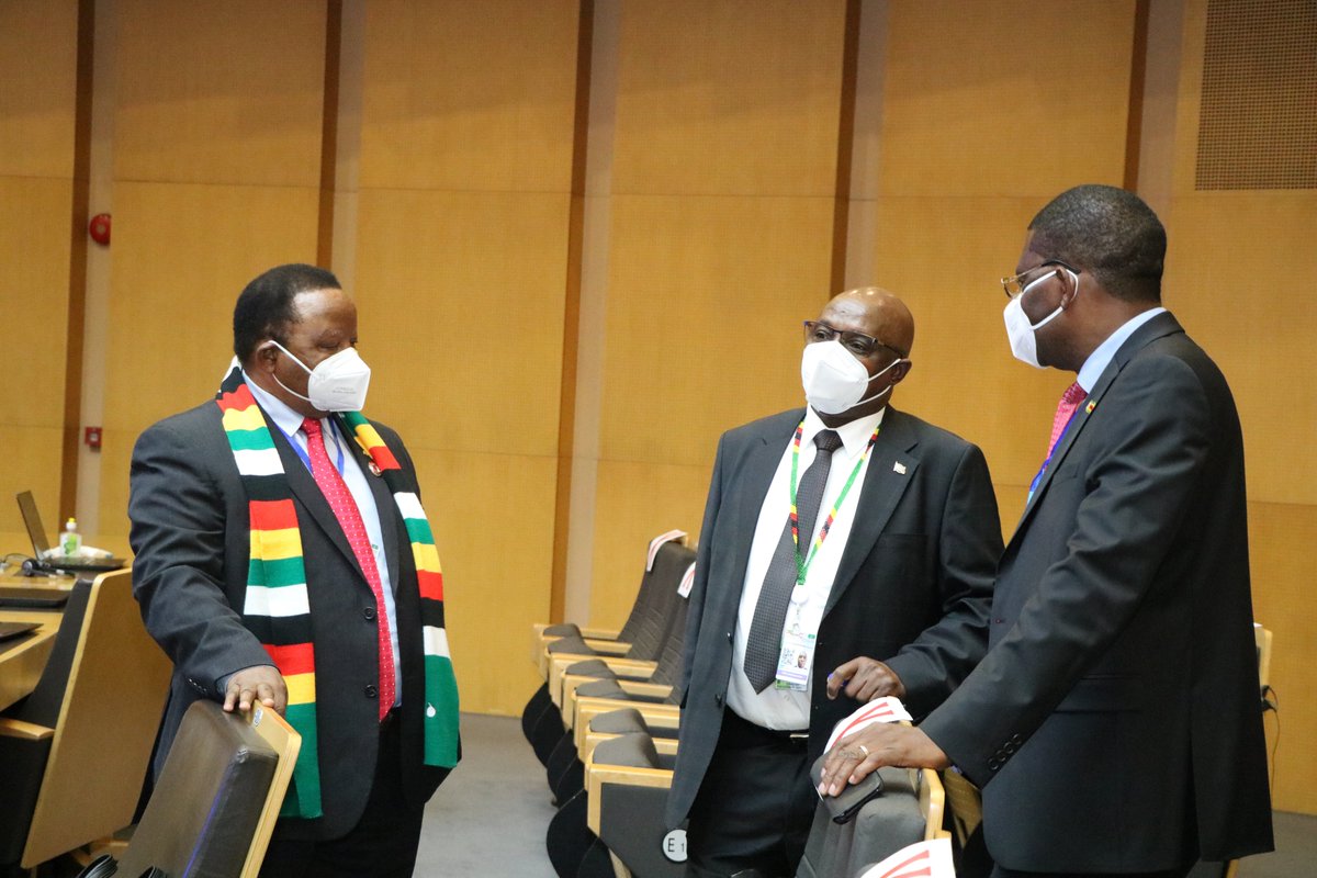 Today, <a href="/ShavaHon/">Hon. Frederick M. M. Shava</a> participated at the 40th Ordinary Session of the Executive Council of the African Union (AU) in Addis Ababa, #Ethiopia.