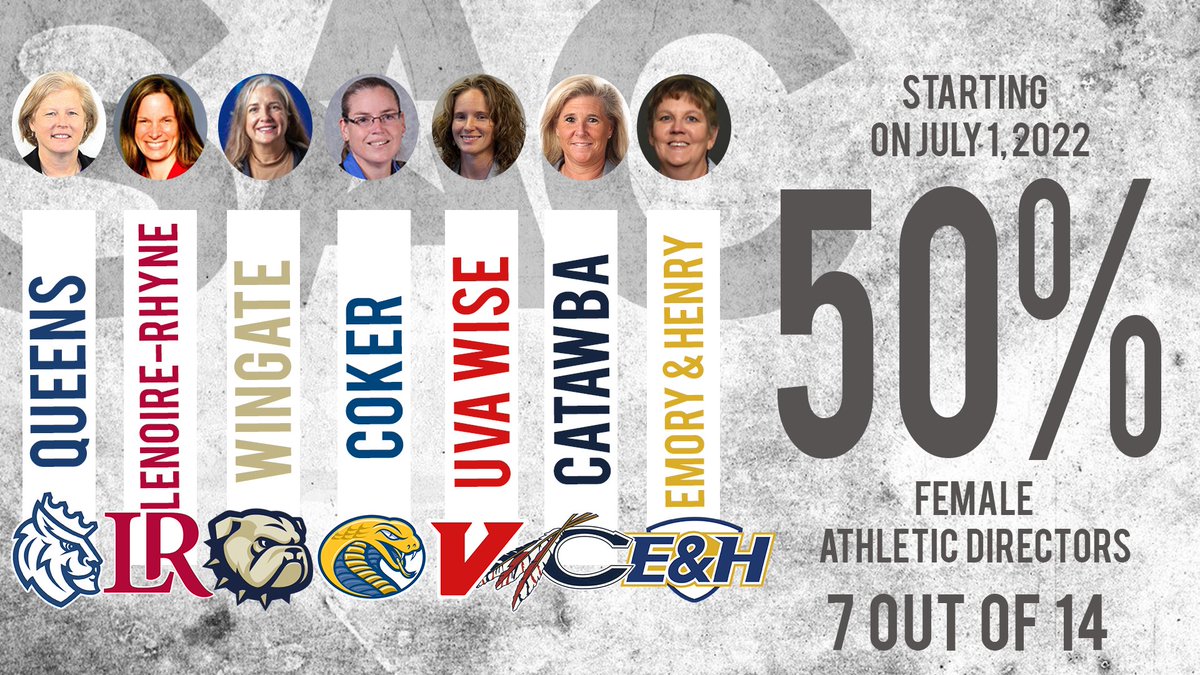 Starting July 1, 2022 these women will make up 50% of our Athletic Director work force in the SAC! We will be only 1 of 3 DII conferences to hit this milestone! Thank you to these amazing leaders for paving the way for many generations to come! #NGWSD <a href="/NCAADII/">NCAA Division II</a>