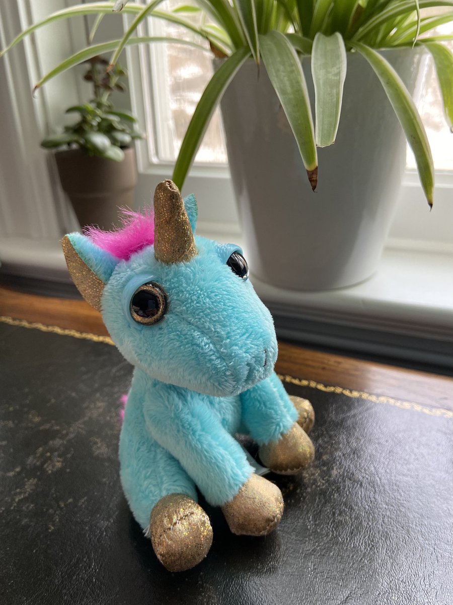 Keeping me company on my desk…#inspiration #unicorns #chapterbooks #kidlit #amwriting