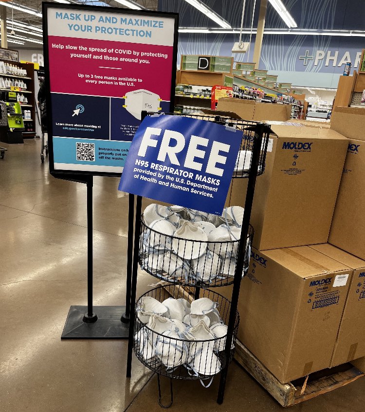 GitRDoneLarry's tweet photo. Shouldn’t these be individually wrapped or something and stored safely instead of in an empty 2.99 dvd bin. I know it’s a 2.99 dvd bin ‘cause I had one in it. RT @RepThomasMassie: Free government masks. What’s wrong with this picture? So stupid it hurts. https://t.co/uf12oKM0h0