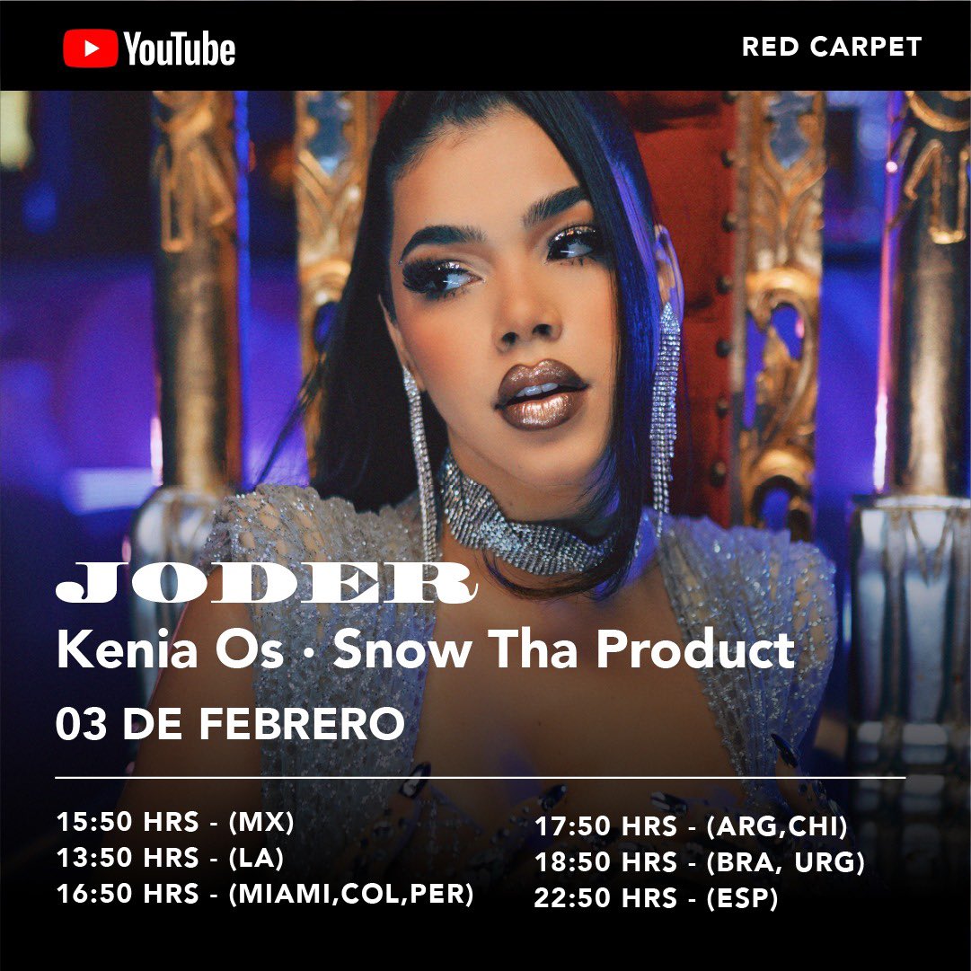 sonymusicmexico's tweet photo. ¡Los esperamos mañana en la Red Carpet de Joder! 🔥 @keniaos 

https://t.co/kA9Z36Mlco https://t.co/swkNBbdyw4