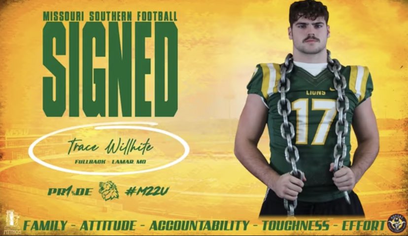 JaredBeshore's tweet photo. Congrats to @TraceWillhite @mason_gastel for signing w/ @MOSOFootball ! The Lions got 2 big time playmakers. https://t.co/JTOWrsIlKo