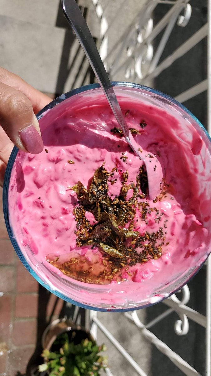 KhanaMadeEasy's tweet photo. #FoodTravelChat A4 I love #raitas or #yogurtdips. My fav is beetroot raita which I serve with toasted pita. It's healthy and great for game day snacking. Try it and let us know. https://t.co/2Ul1bcfoy9 https://t.co/qru806snjd