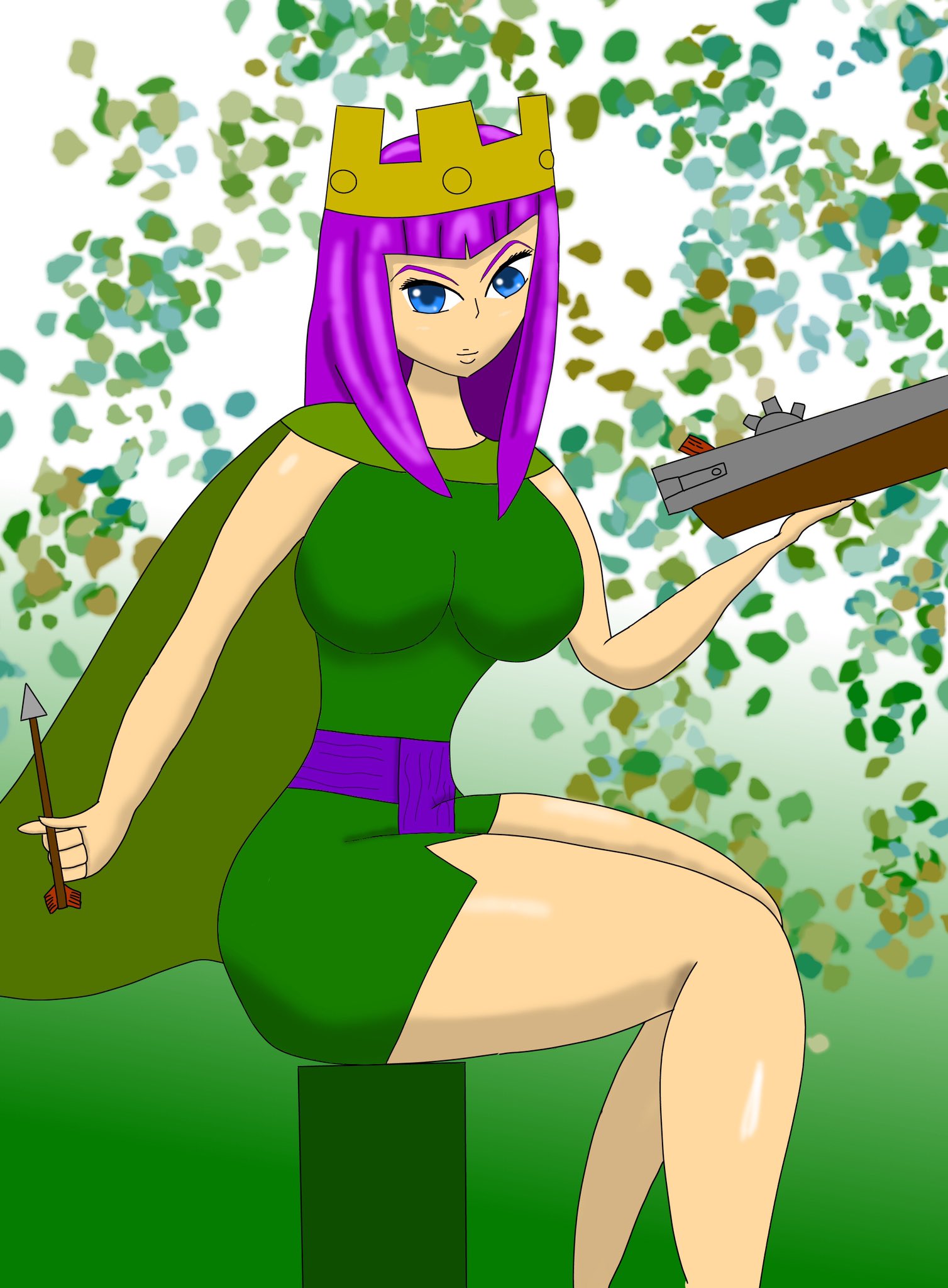 KingdomCome on X: Archer Queen #clashroyal #nsfw #art #digitalart  t.covKdIgeBl36  X