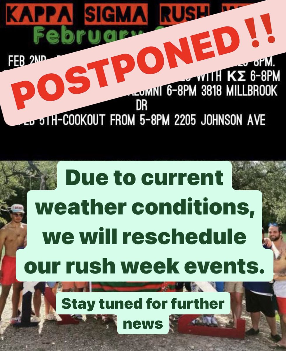 We will be posting an update rush schedule soon!
#RushtheBest