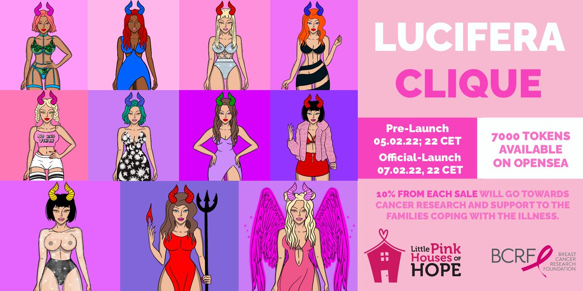 LuciferaClique's tweet photo. Whitelist open! 500 spots + Giveaway

Follow these steps to get listed:

1.  RT + Follow 😈💜
2. Tag 3 friends 👇🏻👇🏾
3. Join our Discord https://t.co/6cfUiTtO8L
4. Be active user  
5. Enter your wallet address in whitelist channel 🚀💫  

#NFTCommunity #nft #nftdrop #NFTwhitelist https://t.co/EObd9doVjQ