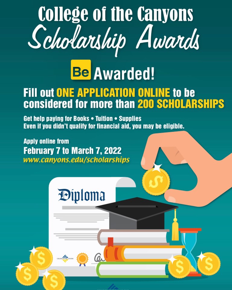 coc_banc's tweet photo. Apply before March 7 to the College of the Canyons Scholarship Awards🤩💰

https://t.co/hbuPivkYcK https://t.co/4AXmV9xcfU