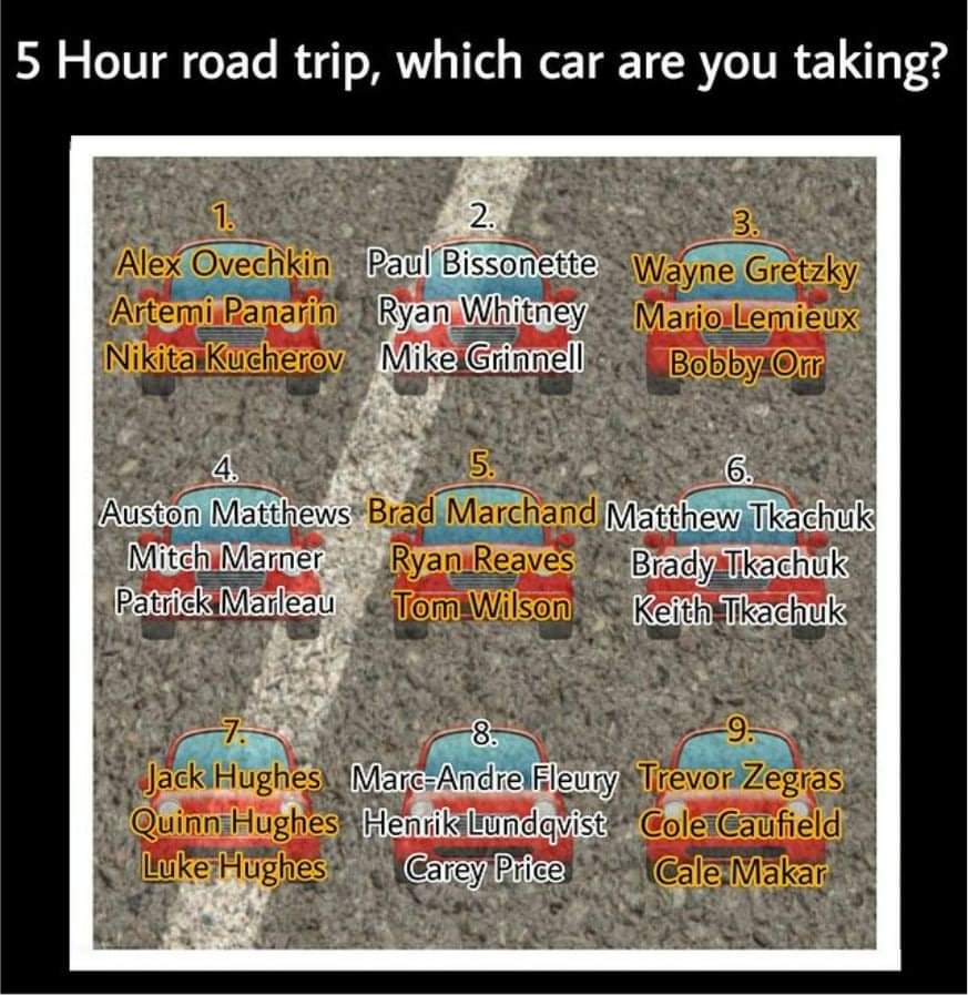 Which car would you hop in?