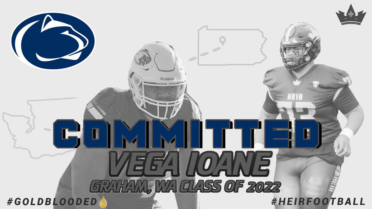 HeirFootball's tweet photo. ππ COMMITTED ππ
Offensive Lineman @vegaioane17 found his collegiate home and has committed to @PennStateFball !
#HeirFootball π
#HeirBoyz
#HeirFrontLine π¦
#WeEverywHEIR π
#GoldBlooded π©Έ
#WeAre https://t.co/MYjFIblWpR