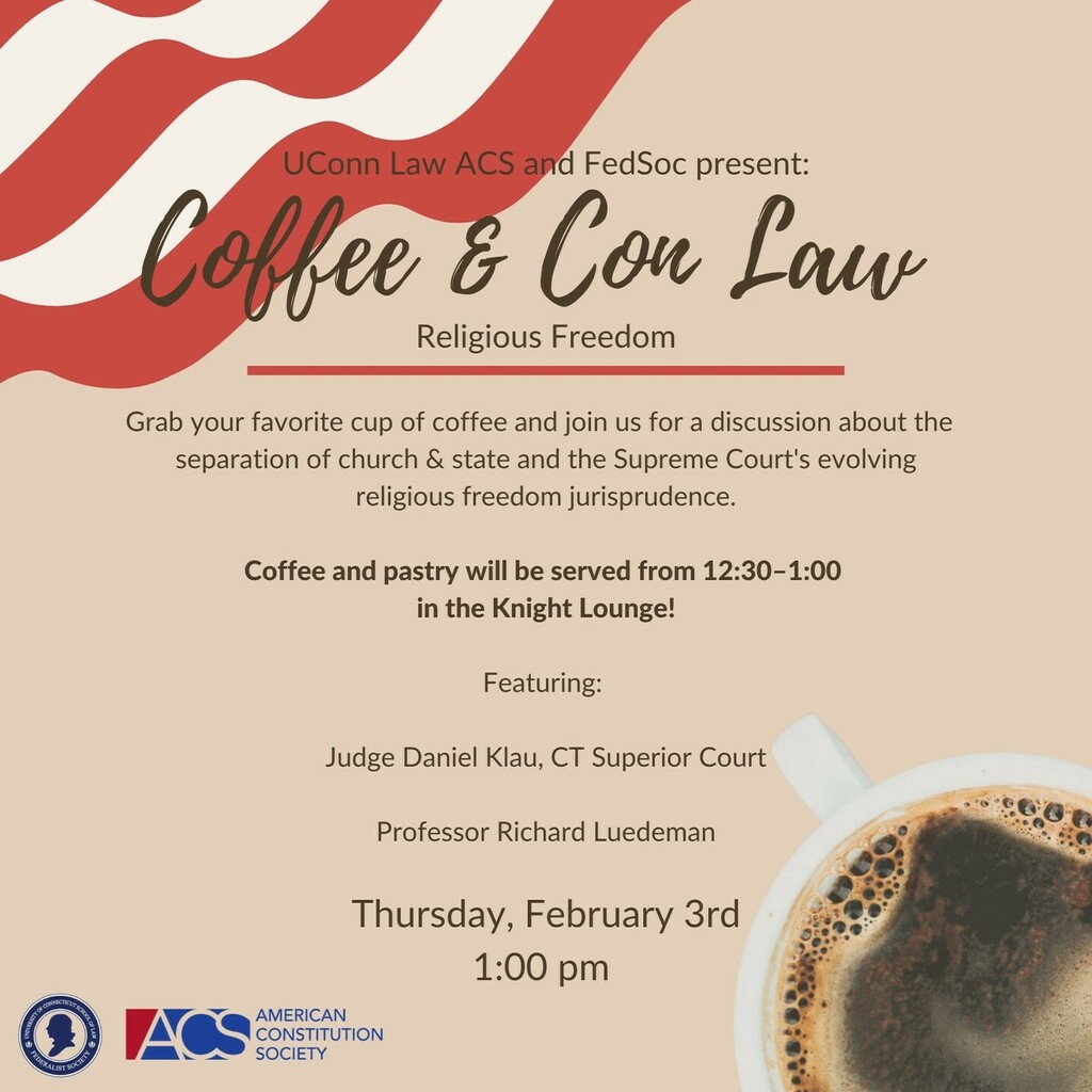 UConnLaw_ACS's tweet photo. WebEx link in bio…we hope to see you there! ☕️🥐 https://t.co/2EPBodKWnx