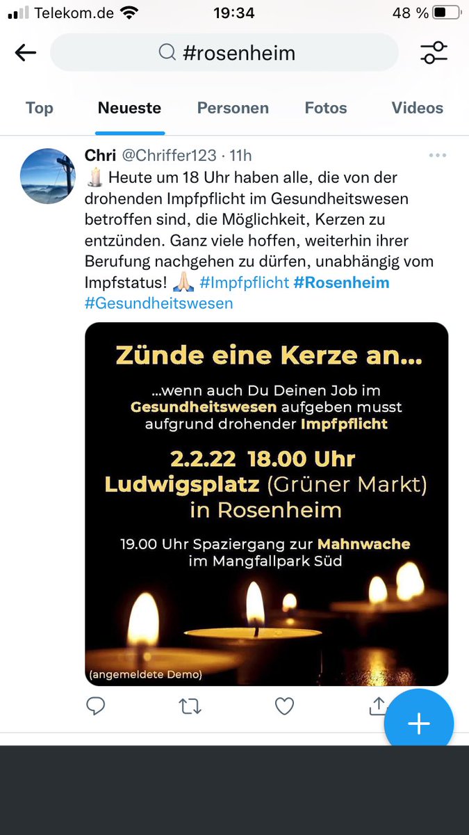 #ro0202 19:05 #Rosenheim Ludwigspl. Demo Querdenken: Brutale körperliche Angriffe auf 2 Fotojournalisten durch TN der Demo: 
Journalist Nr. 1: Schläge, Festhalten am Oberkörper + Arme durch 3-6 TN. Maske aus dem Gesicht gerissen, Faustschlag ins Gesicht/ Nase. Schubsen. 1/3