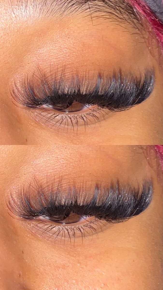 Two of my favorite sets I’ve done so far 😍❤️‍🔥❤️‍🔥❤️‍🔥 upcoming lash tech in the Denton area book with me !! Retweet and help ya girl out! 

#lashes #UNT #twu #denton