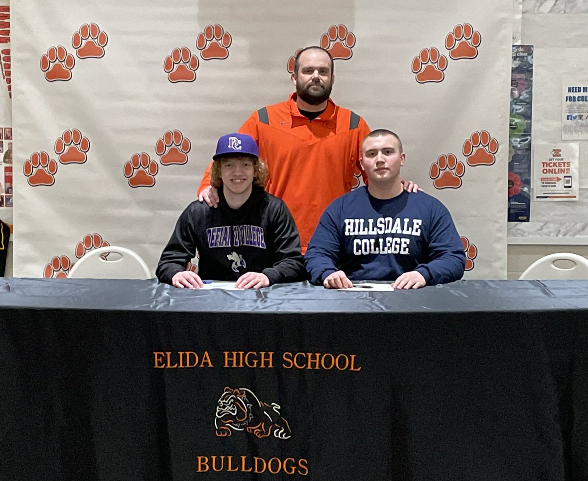 Congratulations to <a href="/ColinMick2/">Colin Mick</a> on signing with Hillsdale and <a href="/bigpain42/">Zain</a> on signing with Defiance!