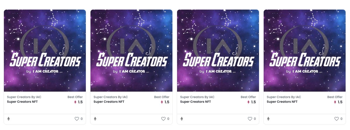 Holding 4 SuperCreator Tokens and sold 2 for 10k profit today 😎 #42 in OpenSea - let's go <a href="/SuperCreatorNFT/">mary ann tumbaga</a>! So excited for what's to come for the community 🥳🙏 #NFT #NFTCommunity  <a href="/SriAkarshana/">Master Sri Akarshana</a> <a href="/MissKaina_/">MissKaina</a>