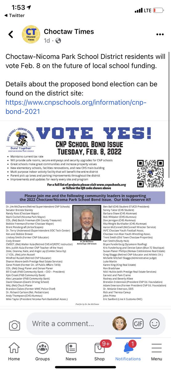 Moldham1Short's tweet photo. Love seeing the community support for this bond election! 💙💛 https://t.co/6odW5OCjNH