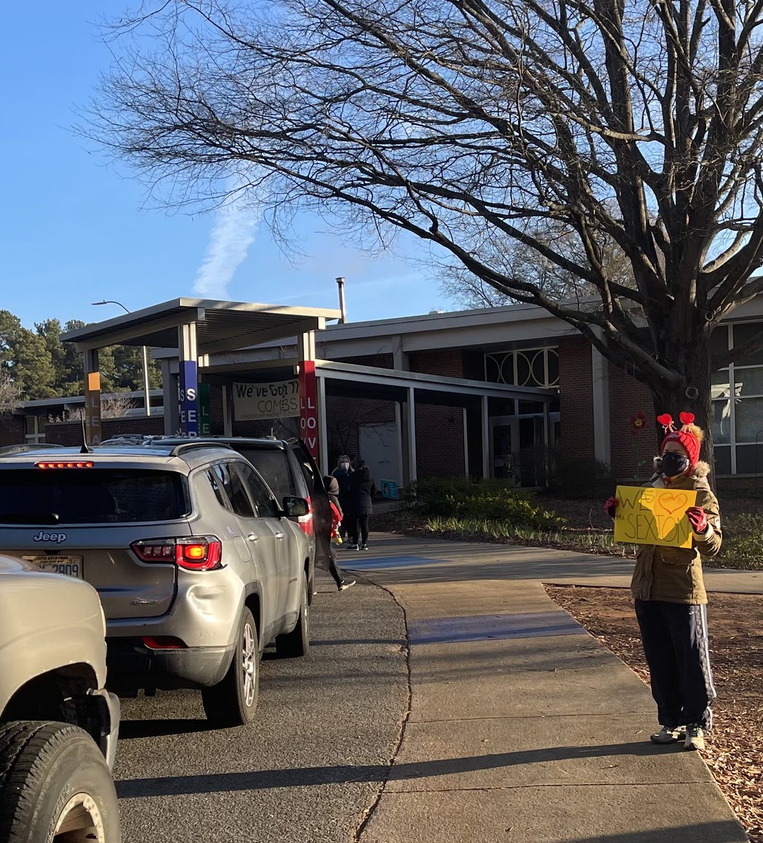 Showing all our love and respect for our most amazing principal, <a href="/juley_sexton/">Juley Sexton</a> during morning carpool!  She does so much for so many and always puts students and teachers first! We love you! <a href="/gatorsmove/">Jessica Hook</a> <a href="/CombsCatchUp/">Combs Catch Up</a>