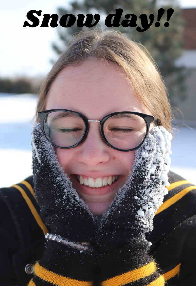 RailerNews's tweet photo. That day two feeling 🥳 

It’s official no school Feb. 3 for all Newton Public Schools. Stay warm and stay safe Railers! 

📸 - @PomeroyAnn https://t.co/1mFt7IAxS3