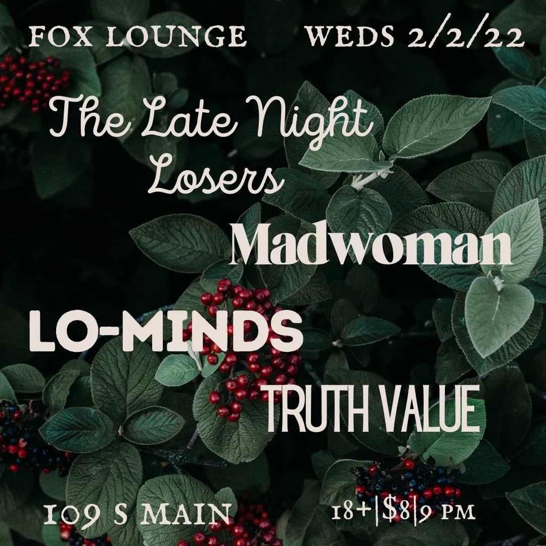 LoMinds's tweet image. Big reminder to all 5 of you that follow us here that we are playing tonight with some awesome bands!