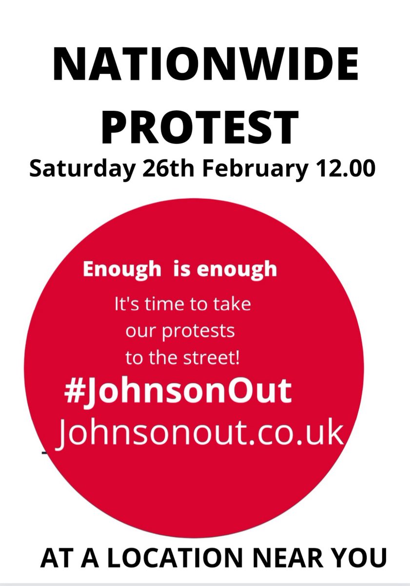 @SR_444444 Excellent 

The Real Protest is called #JohnsonOut 

The Digital Protest is called #JohnsonOut 

Yes?