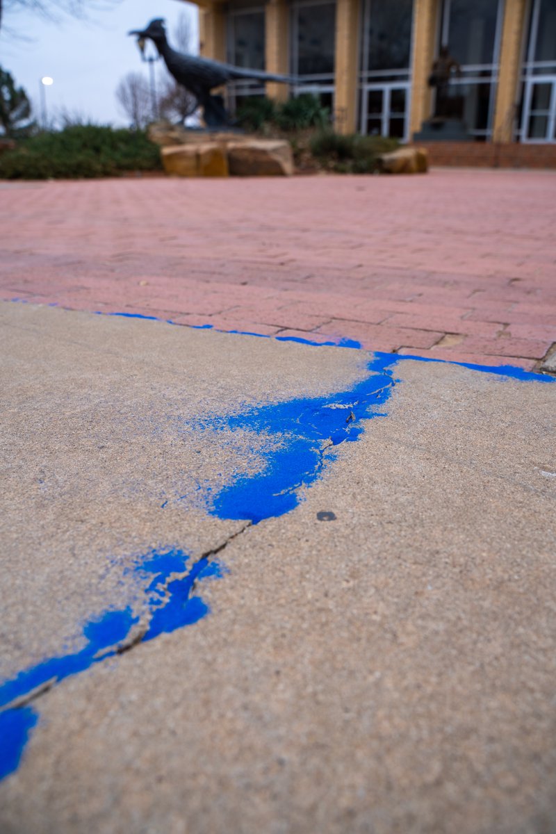LCUedu's tweet photo. LCU & its social clubs are honored to participate in the Texas Blue Sand Project. By pouring blue sand in the cracks of sidewalks, we are symbolically showing survivors that they are seen, loved. We will not let them fall through the cracks.
#EndSexTrafficking #TxBlueSandProject https://t.co/IqZsYM0qdR