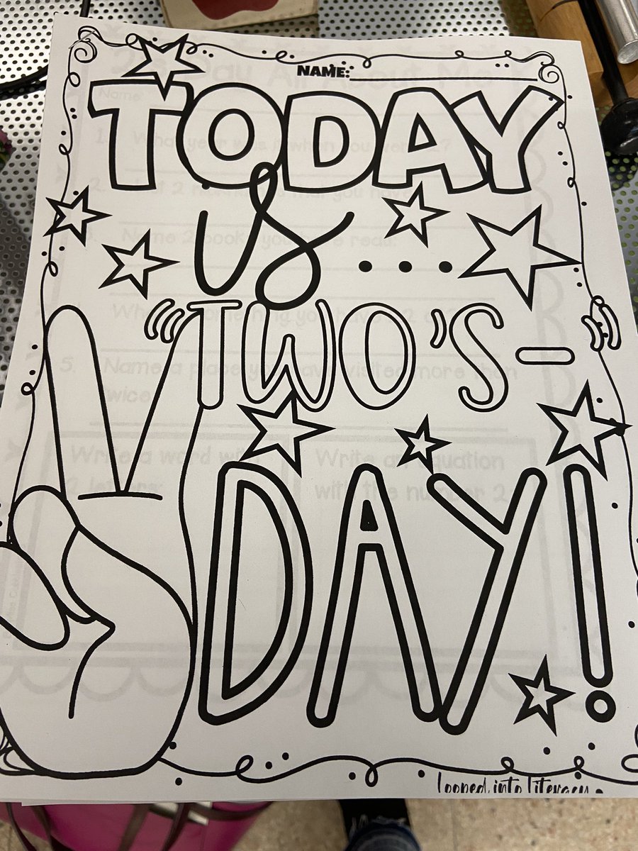 Such a fun day in 2nd grade on 2-2-22!