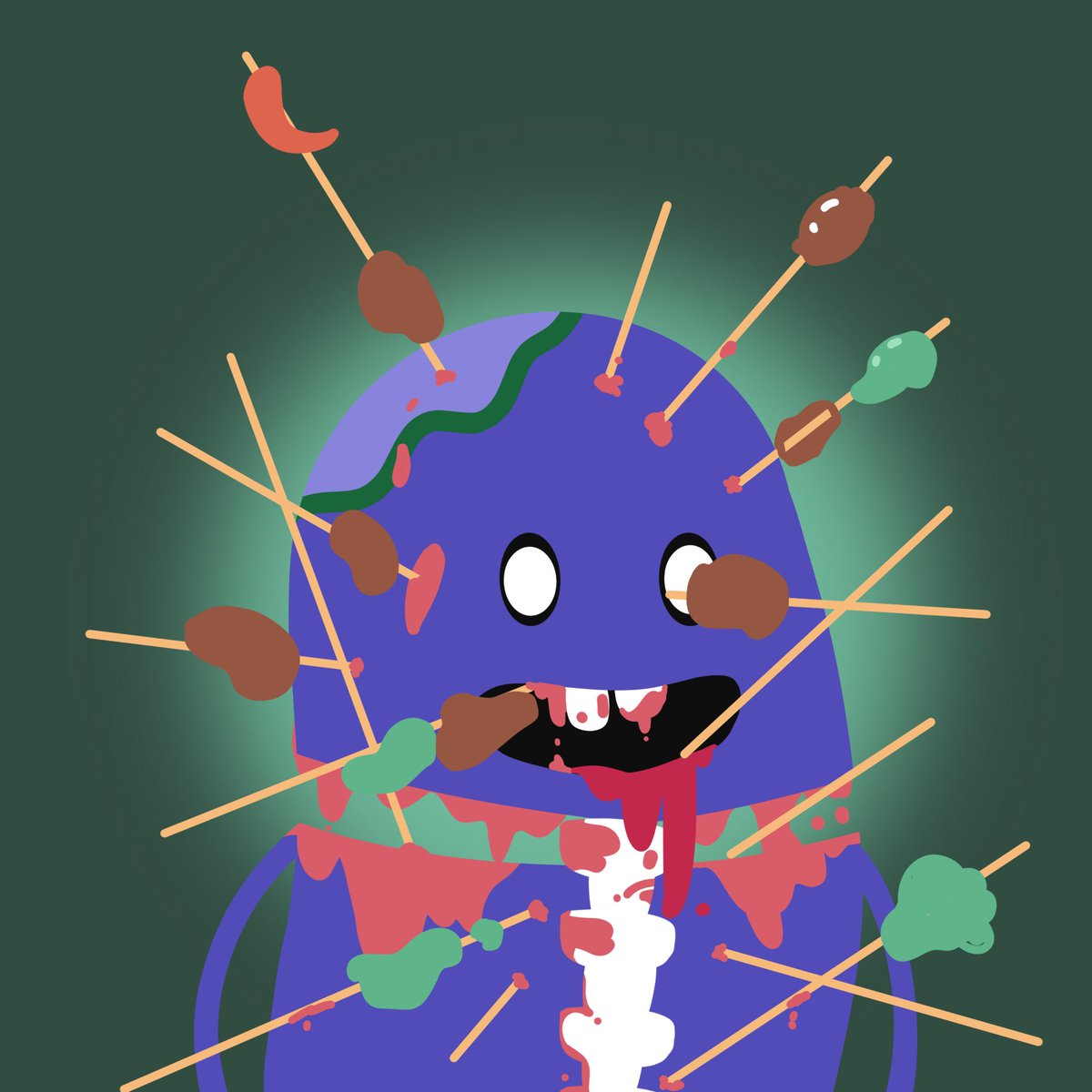 This little guy was killed by Kebab😂😂🙏🙏🥳🎉🍢🍡@BEANS_nfts