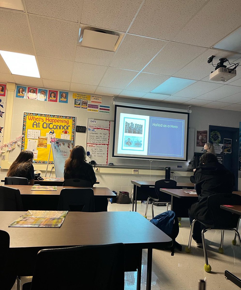 HistoryOhs's tweet photo. We learned about Robert Smalls in today’s flex session! It was so interesting to hear about all of his accomplishments! Make sure you attend next week’s flex session to learn about the Harlem Hell Fighters! https://t.co/GlOBtpkDlY