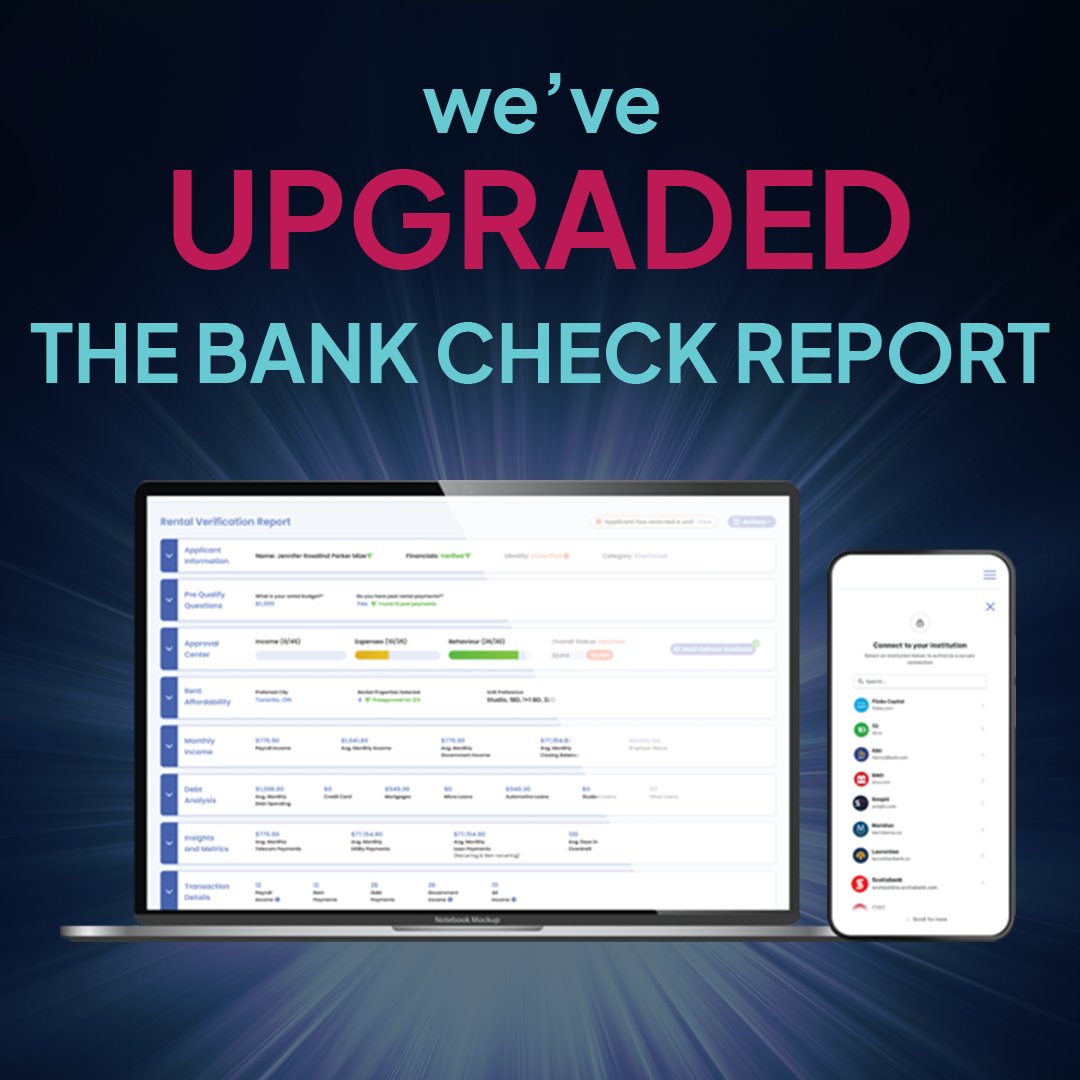getverifast's tweet photo. We’re happy to announce we’ve upgraded our Bank Check Report! All of your favorite features are still here, but in a fresh, modern and easier to navigate interface. Look out for the UPDATED REPORT in the coming days!

Learn What's New Here: https://t.co/UOZEjlLQ5X https://t.co/D3q3vAU7oc
