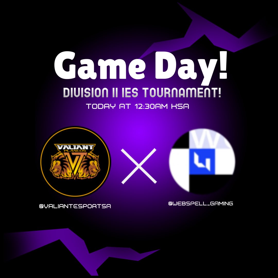 ValiantESportSA's tweet image. Game Day For Our Valiant Plancos🇸🇦 
As They Take on @webSPELL_GAMING In The @2K_IES Divison II Tournament🔥

Roster:
PG:@iKhalidz_11 
SG:@Zyadoo5 
SF:@lStickyVT 
PF:@iLkTz 
C:@1DX_aboody 

Best Of Luck Champs,
See You Tonight..

Stream Link:
Twitch.tv/ikhalidz_11

#VTonTop