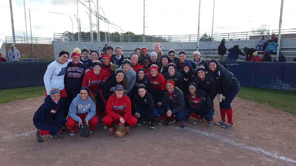 SVSU_Softball's tweet photo. Happy National Girls and Women in Sports Day! We are grateful for the amazing women before us and the opportunities to inspire the future female athletes! #NGWSD https://t.co/PEkdjbRiie