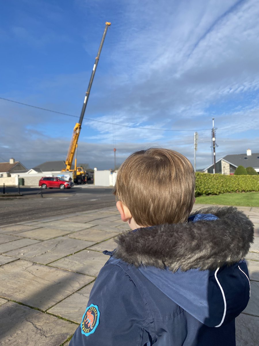 Well when there is a mighty big crane just up from your preschool, of course you have to go for a walk and check it out #futureengineers #stem #ecechatie