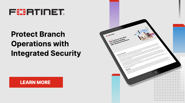 Fortinet's tweet image. With the move to #SDWAN, branches are now directly connected to the internet, which gives cybercriminals plenty of targets. 🧑‍💻

Learn how to make branch security a priority 👉 ftnt.net/6018Kzfp8 

#SDBranch #EndpointSecurity