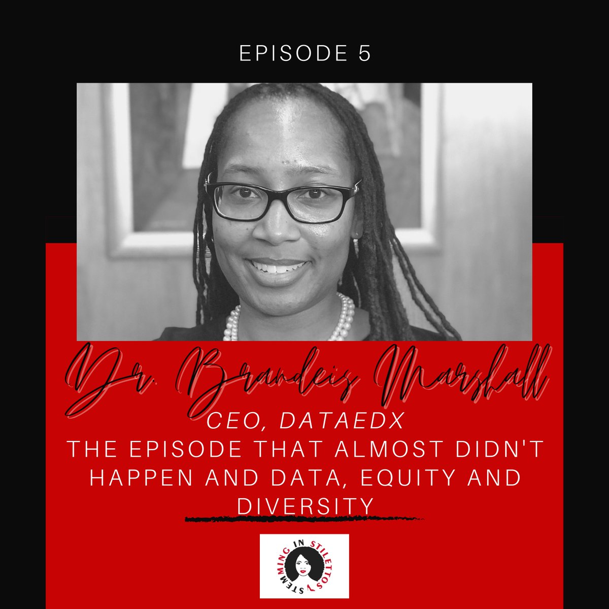 DrToshia11's tweet photo. Did you miss yesterday's episode with Dr. Brandeis Marshall?
It's still available on all major podcast platforms.⠀
Visit https://t.co/S9GCKcejHs⠀
#wocinstem #blackinstem #NerdySTEMQueen #stempodcast #stempod #womenpod #blackwomanpod #stemminginstilettos #bhfyp #fyp⠀ https://t.co/9gtQ4Z892o
