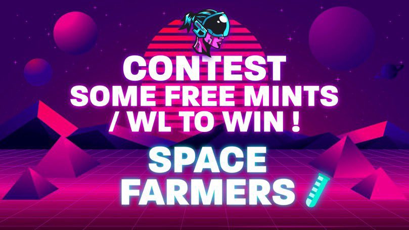 🎁 #GIVEAWAY 🎁 

2 FREE MINTS (≈200$) + 2 WL à gagner sur @SpaceFarmerP2E 👨🏽‍🚀

Pour participer (très simple) ⤵️

🔸RT + Like
🔸Follow <a href="/ismPrinter/">𝗶𝘀𝗺 🌙</a> + @SpaceFarmerP2E 
🔸Rejoins le discord : discord.com/invite/spacefa…

TAS dans 48H 🍀

#P2E #R2E #Node