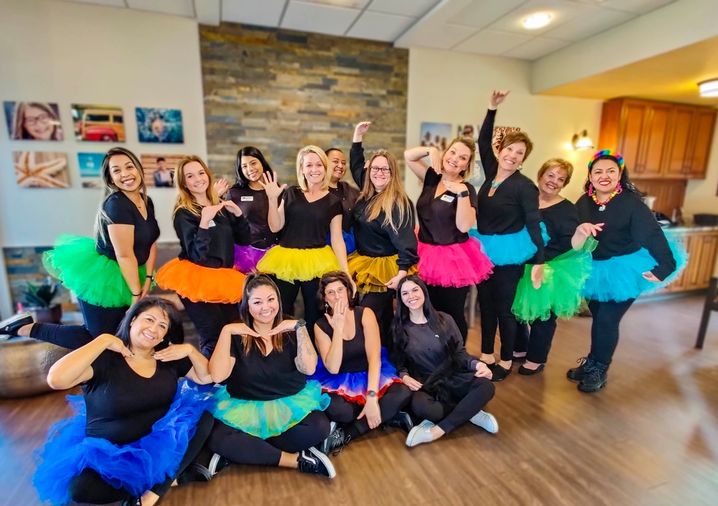 hvortho's tweet photo. Guess what day it is?! Tu-tu '22!⁠✨

We love having fun and making our patient's smile! We hope our tutu's make you smile and appreciate tu-day (even if it's a hump day)! 😁

#tutu22 #tutu #funorthodontist #orthoteam #hvortho #braces #invisalign #smile #drfortney #orthodontics https://t.co/ddgGHXgpVc