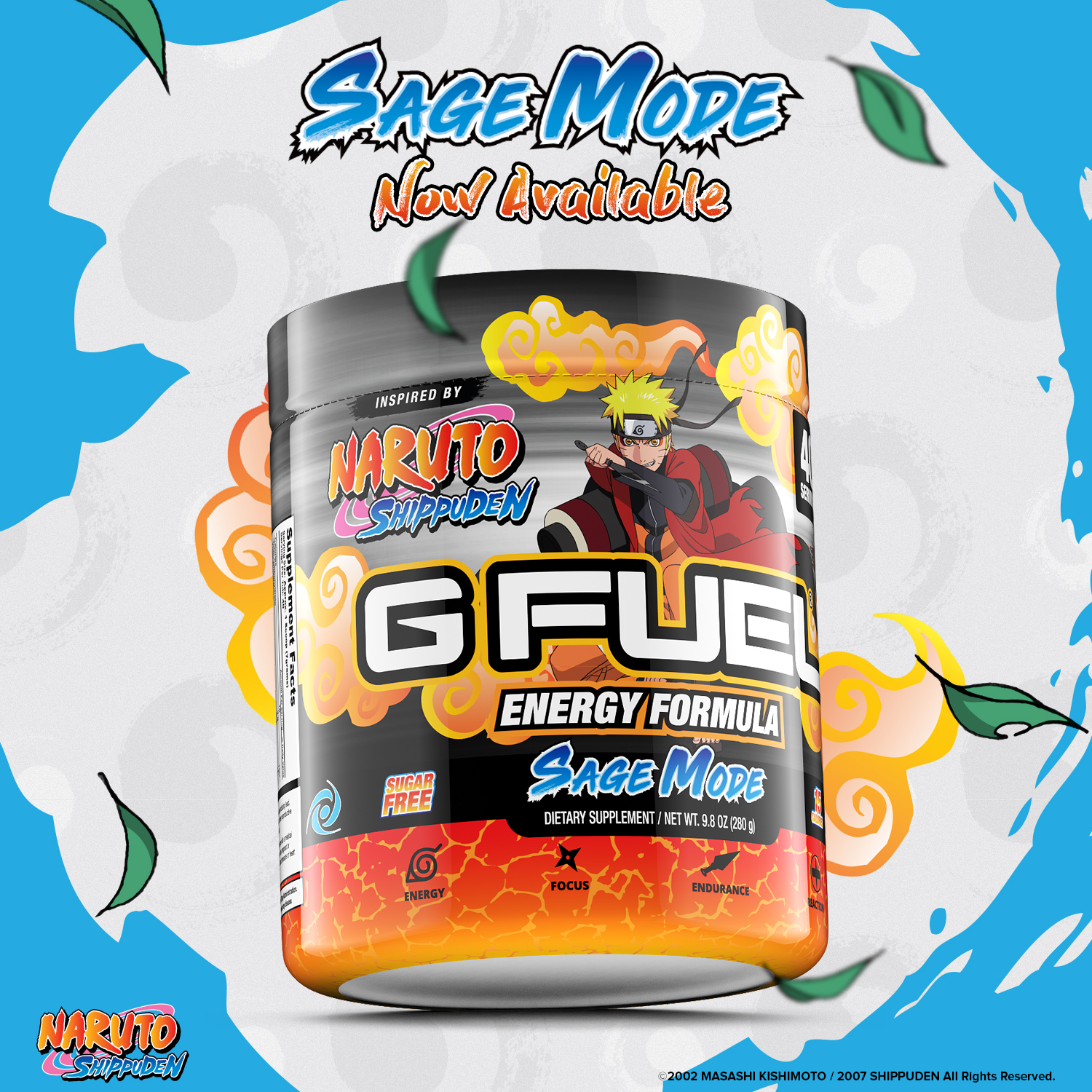 G FUEL® on Twitter "💥👊 𝙂𝙄𝙑𝙀𝘼𝙒𝘼𝙔 + 𝙇𝘼𝙐𝙉𝘾𝙃 👊💥 🗣️ HEY! NARUTO's Pomelo White Peach "SAGE MODE" 