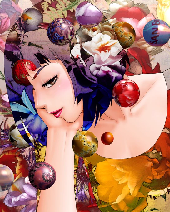 ラクガキとか遊びで描いた絵や仕事絵を元に修正加筆した悪あがき絵など…58

めっちゃ修正してる「エナメルタイプのエスキス」カバー絵2種😅 