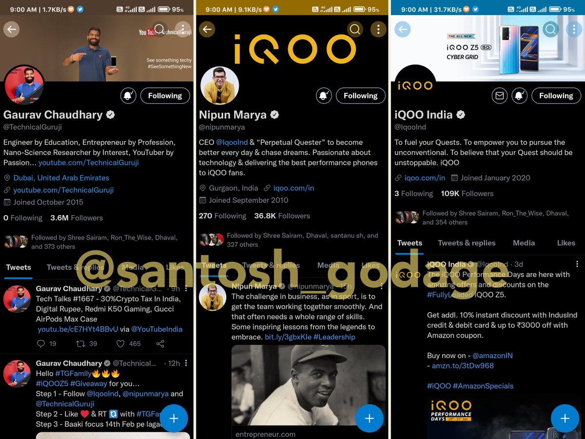 13Battlegrounds's tweet photo. @TechnicalGuruji @IqooInd @nipunmarya Thank you @TechnicalGuruji, @nipunmarya and @IqooInd for this mega #Giveaway for #TGFamily.
Wish you all the best #TGFamily
😑 Arj kiya hai....
"Humein toh #gleamapp ne loota, #Twitter mein kahan dum tha...
mere winnings bhi doobe wahan,
jahan gleam pe luck kam tha." 🤪 https://t.co/W1kc9OI0S9