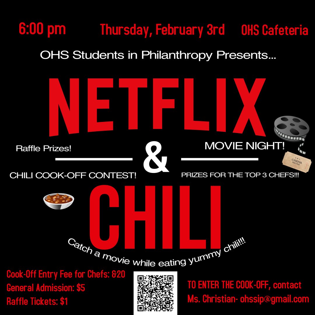 OHSSIP's tweet photo. You still have time to vote on a movie for our upcoming event! Scan the QR code on the event flyer to pick your fave! In the lead so far? #ENCANTO! (NEW EVENT DATE: Feb. 17th, same time &amp; place!) https://t.co/LtpJ3iZP5J