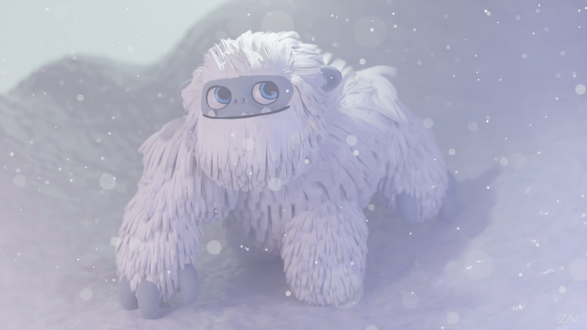 monkeyzav's tweet image. Quick attempt to do Everest from the animation movie "Abominable".
#b3d #blender #abominable #everest