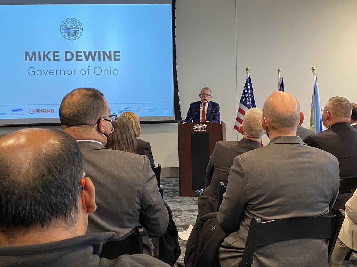 TY <a href="/MikeDeWine/">Mike DeWine</a> for joining <a href="/daytonregion/">Dayton Development Coalition</a> <a href="/cityofdayton/">City of Dayton, Ohio</a> in celebrating new <a href="/SierraNevCorp/">Sierra Nevada Corporation</a> aerospace development <a href="/DAY_IntlAirport/">Dayton International Airport (DAY)</a> 
GREAT news for the Birthplace of Aviation!