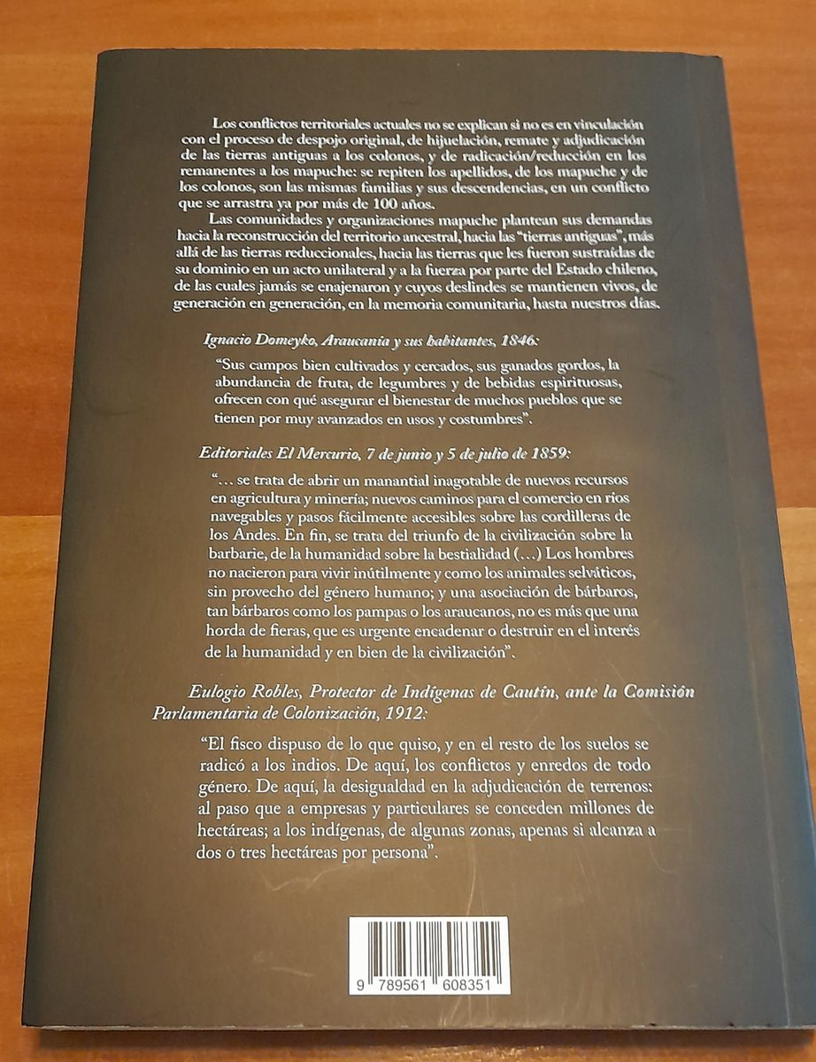 lfuentes_a's tweet photo. Comenzando a leer un gran libro: "La historia del despojo", de Martín Correa Cabrera, historiador y doctor en antropología. #HistoriaMapuche #HistoriaChile #Wallmapu #Ngulumapu #Arauco #Malleco #Cautin #Huillimapu #PehuenEditores #CEIBOEdiciones #Territorio #Propiedad https://t.co/rUj4kPIs1a