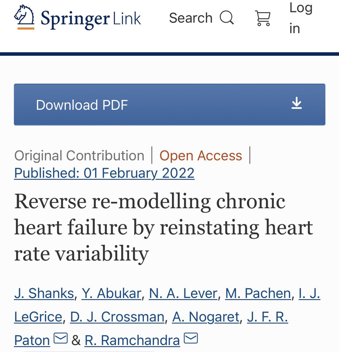 DrMridulaPachen's tweet image. Check out our latest paper. Reintroducing respiratory modulated pacing in heart failure.

Congratulations team Manaaki Manawa 👏

doi.org/10.1007/s00395…