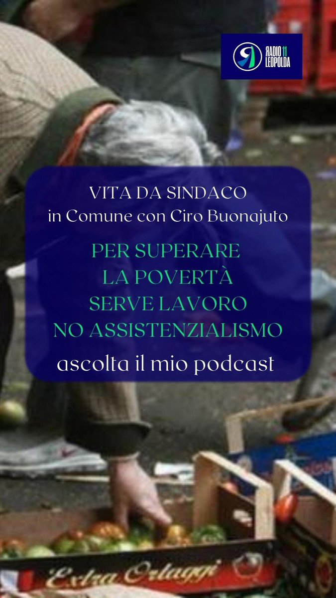 cirobuonajuto's tweet photo. Contro la #povertà bisogna investire nel #lavoro e non in #assistenzialismo.
https://t.co/ZwdCC9M5so
#usura
#vitadasindaco
#RadioLeoplda
#poverty https://t.co/fBGMvulOa6