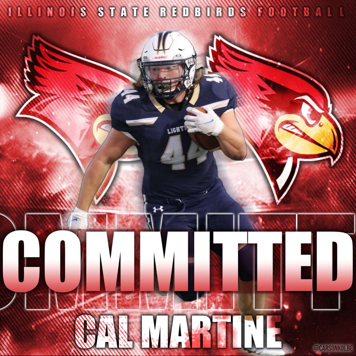 Excited to announce my commitment to play football at Illinois State University 🔴 <a href="/RedbirdFB/">Illinois State Football</a>