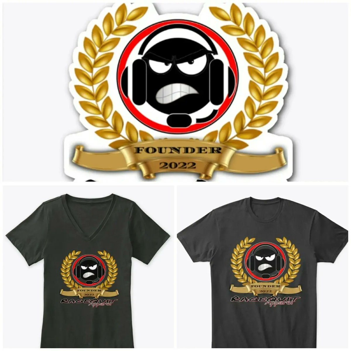 RQApparel's tweet photo. Well it is February! That means Happy Grand Opening Month from us here at RageQuit Apparel! Remember for this month only! RageQuit Founders T-shirts and Stickers are available! Grab yours at https://t.co/SW17oBFnOT and join the RQA Family! #smallbusiness #grandopening #apparel https://t.co/LcwveqXFAx