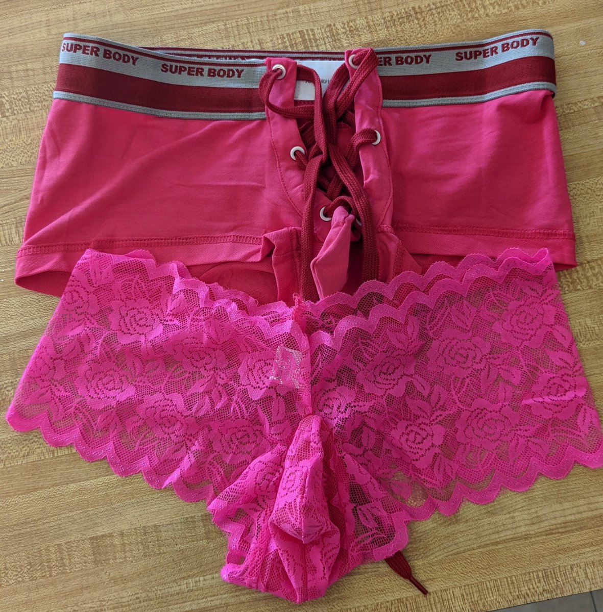 FemdomLockDown's tweet photo. These are so cute. And there's a pouch for his little clitty. #feminizationtraining #sissy #chastity https://t.co/3vGi2eOVae