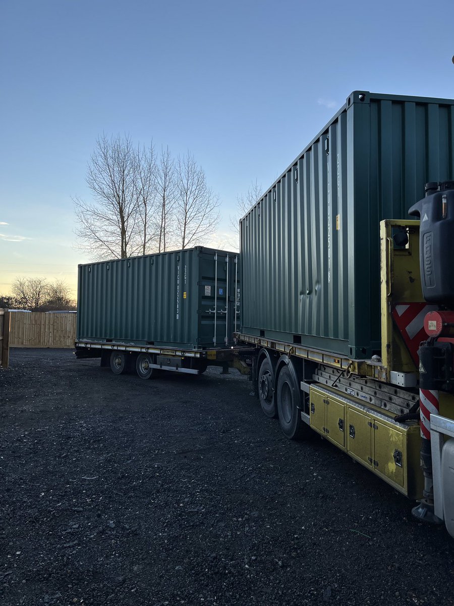 More new storage units arriving this morning