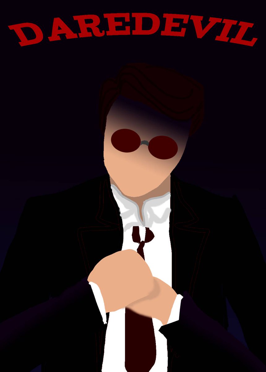 krisasleep's tweet photo. ça fait super long temps que j'avais pas dessiner et vu que je suis dans ma petite période Daredevil j'ai essayer de faire un truc un peu minimaliste avec des aplats de couleurs 
ça me fait plez d'avoir enfin réussi à m'y remettre 💜💜💜 https://t.co/9AIj9VobOP